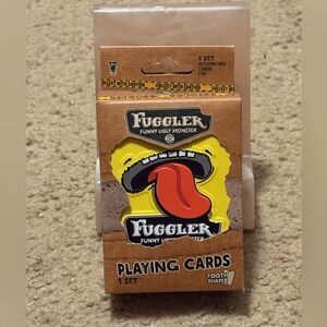 NWT Fuggler Funny Ugly Monster Playing Cards - Tooth Shaped (comes in a tin)